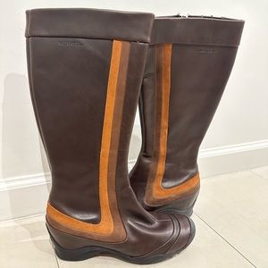 Merrell Eden Peak Leather Boots Brown women size 8